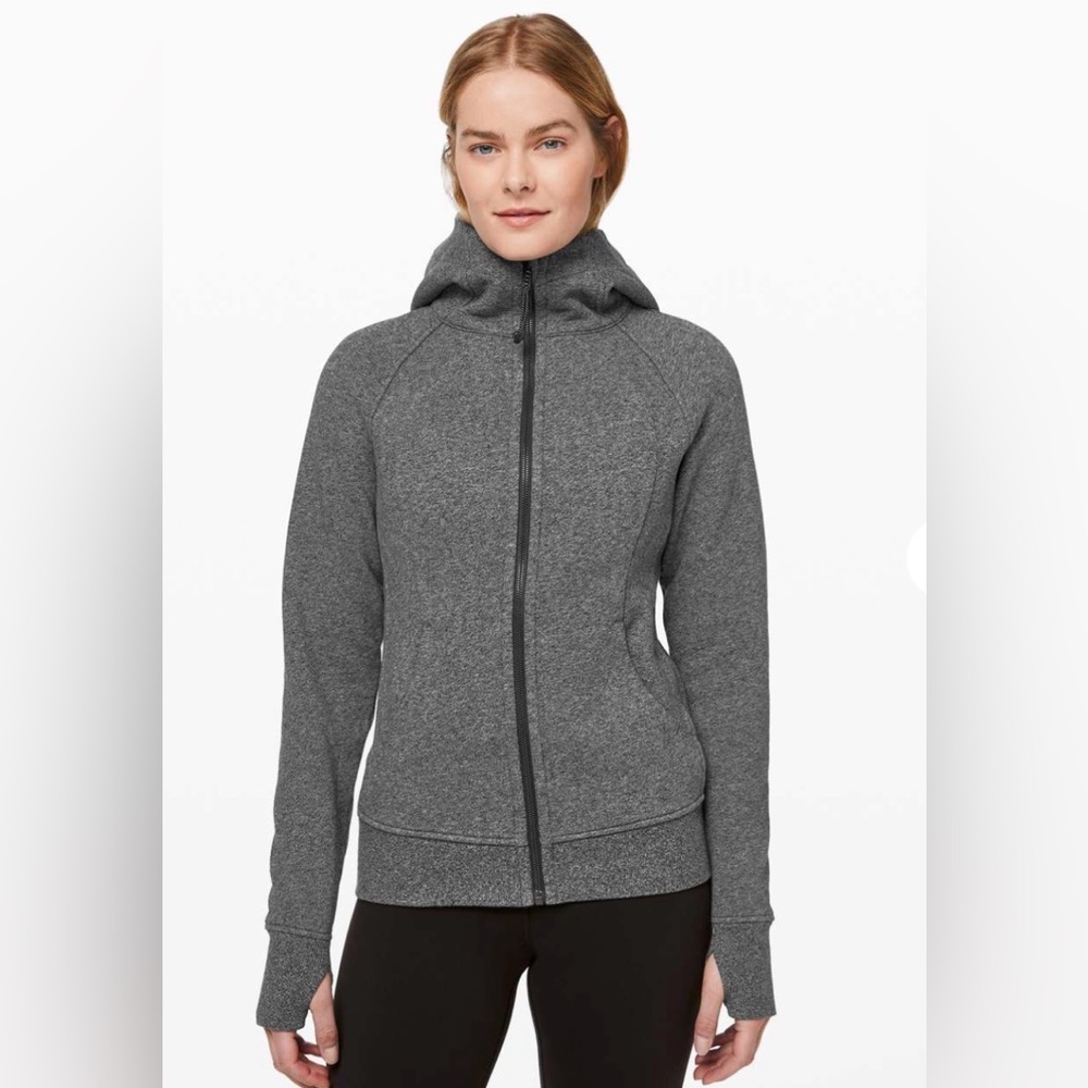 Lululemon Scuba Hoodie *Light Cotton Fleece
Heathered Speckled Black size 6